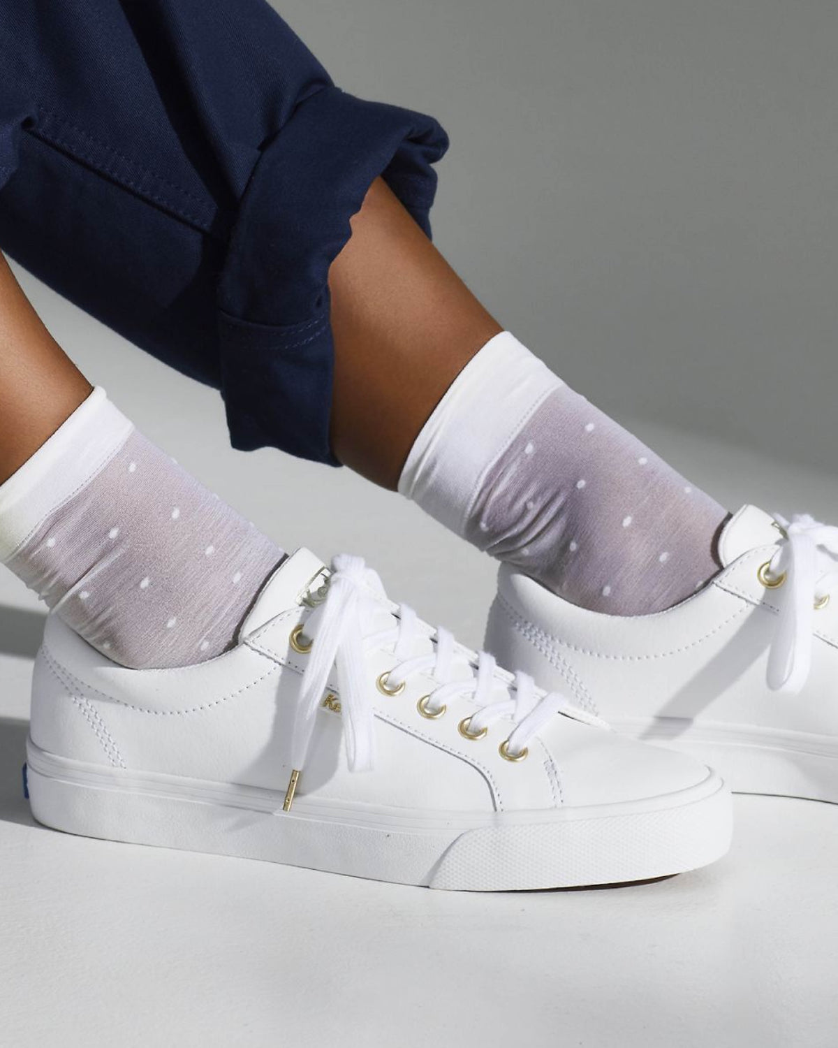 JUMP KICK LEATHER WHITE/GOLD