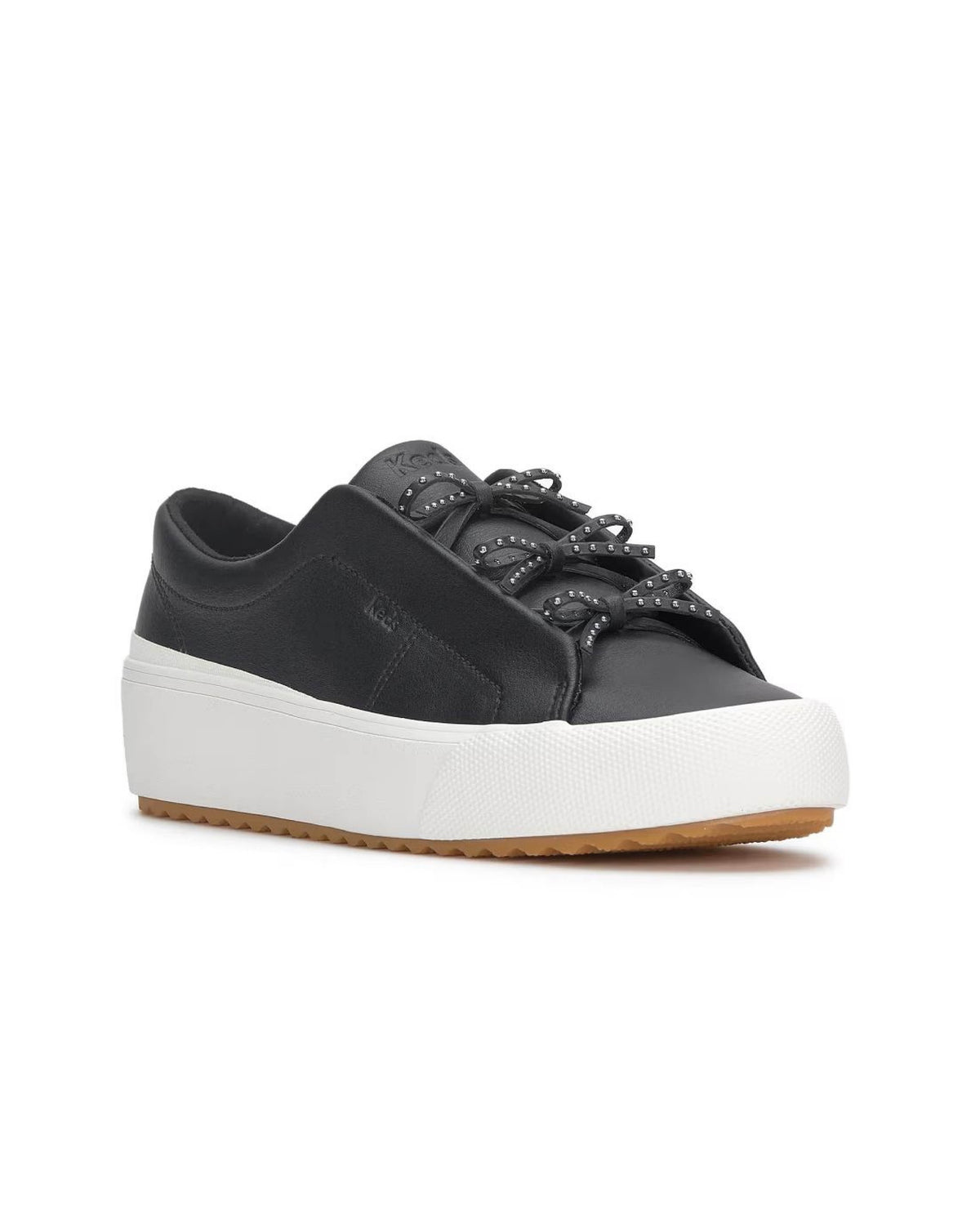 REMI MINI BOW PEAR LEATHER BLACK