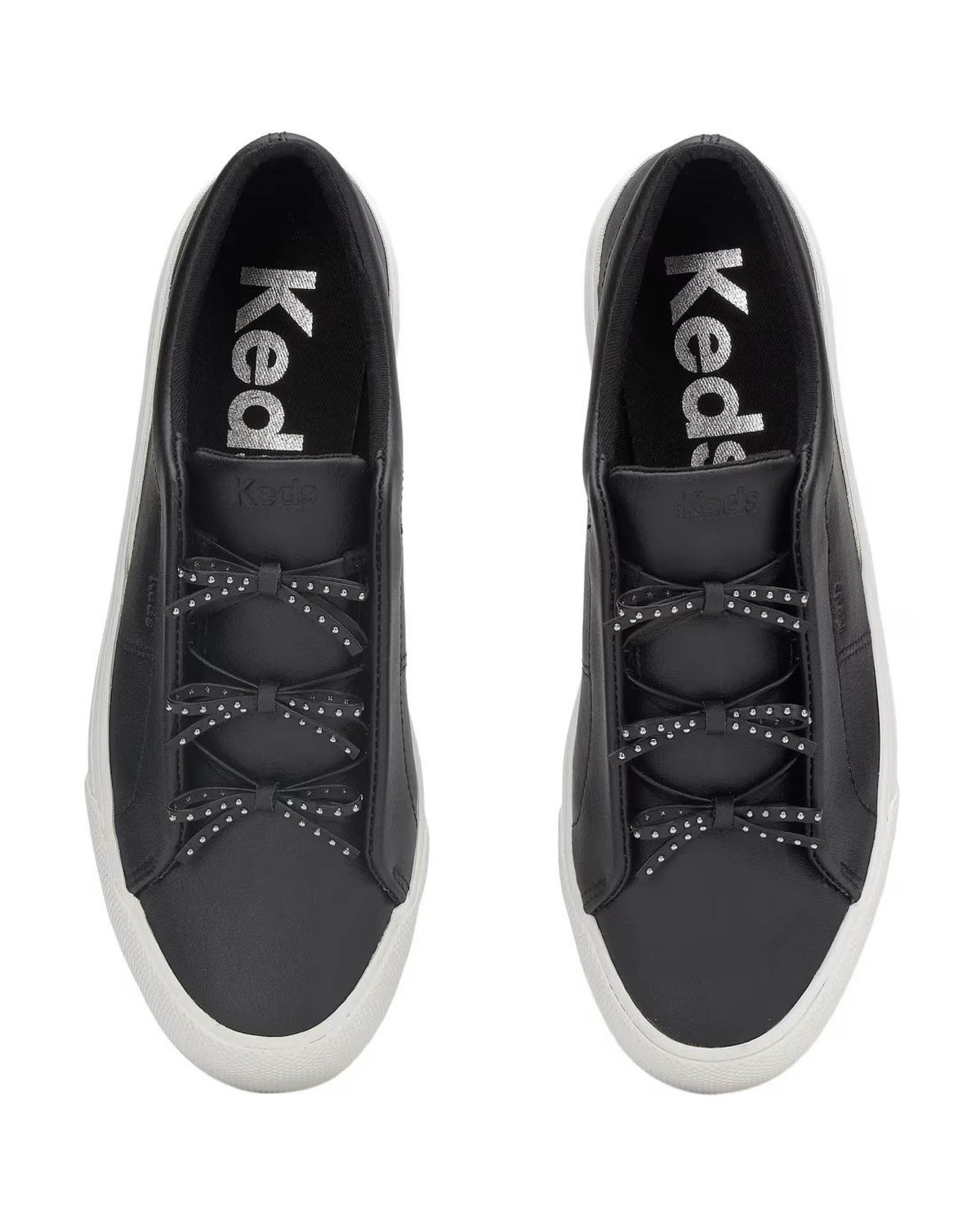 REMI MINI BOW PEAR LEATHER BLACK