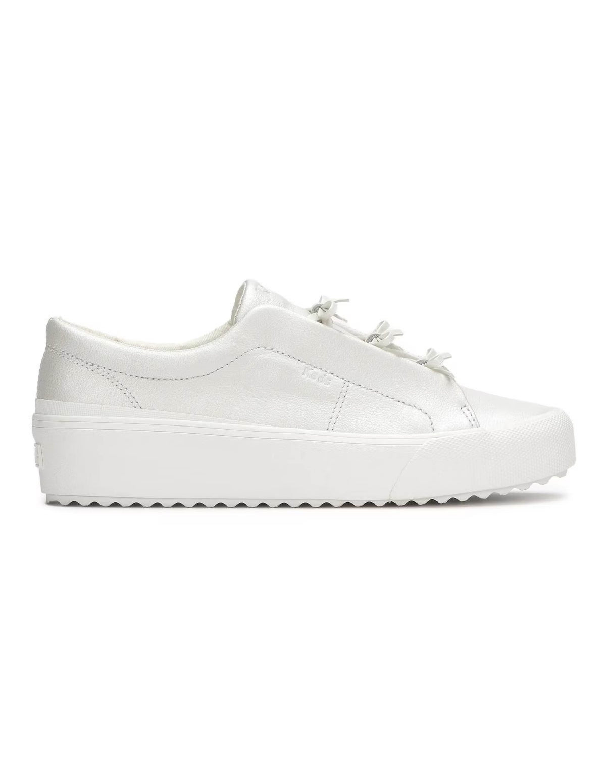 REMI MINI BOW PEAR LEATHER WHITE