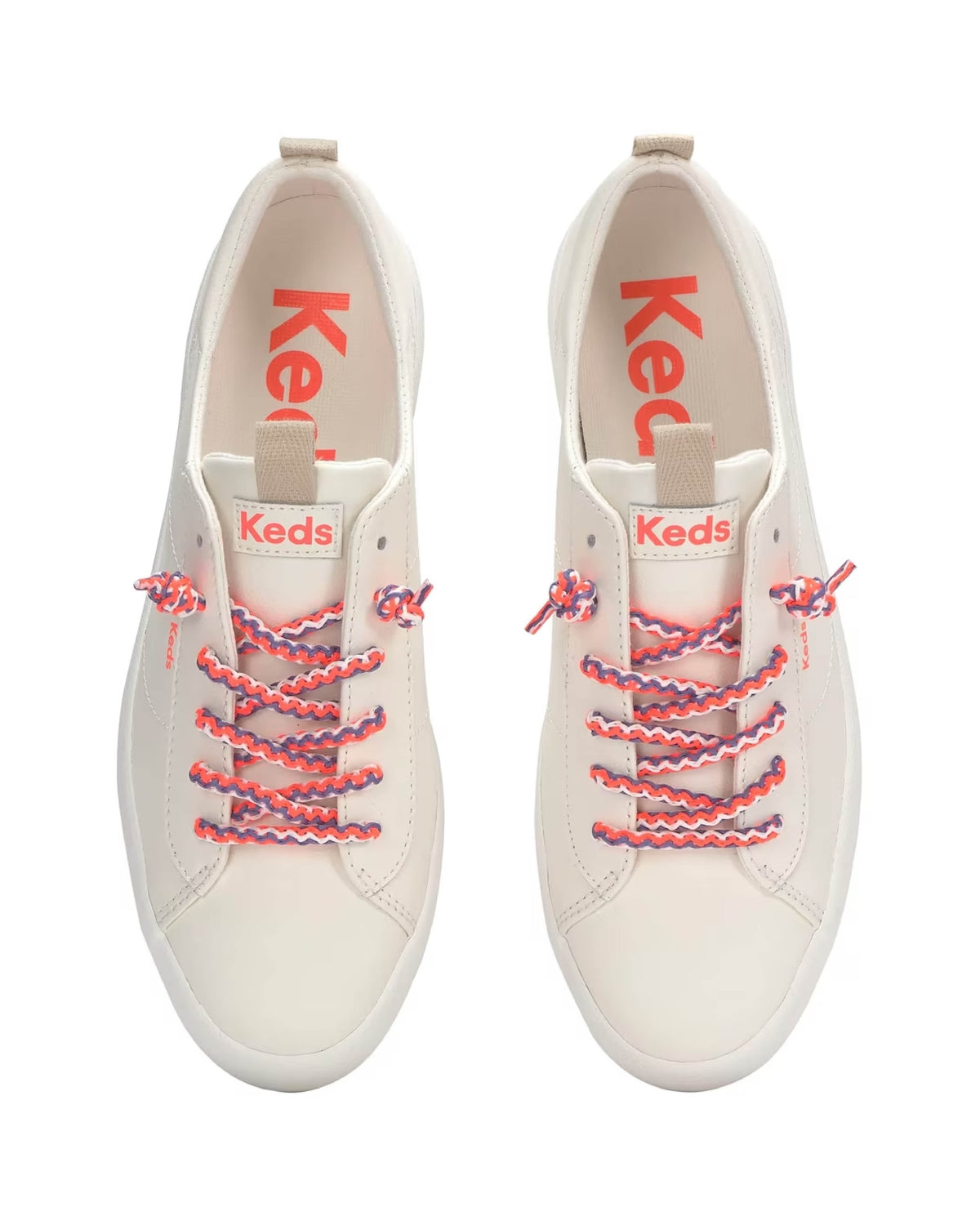 KICKBACK LEATHER ROUND LACES WHITE CREME