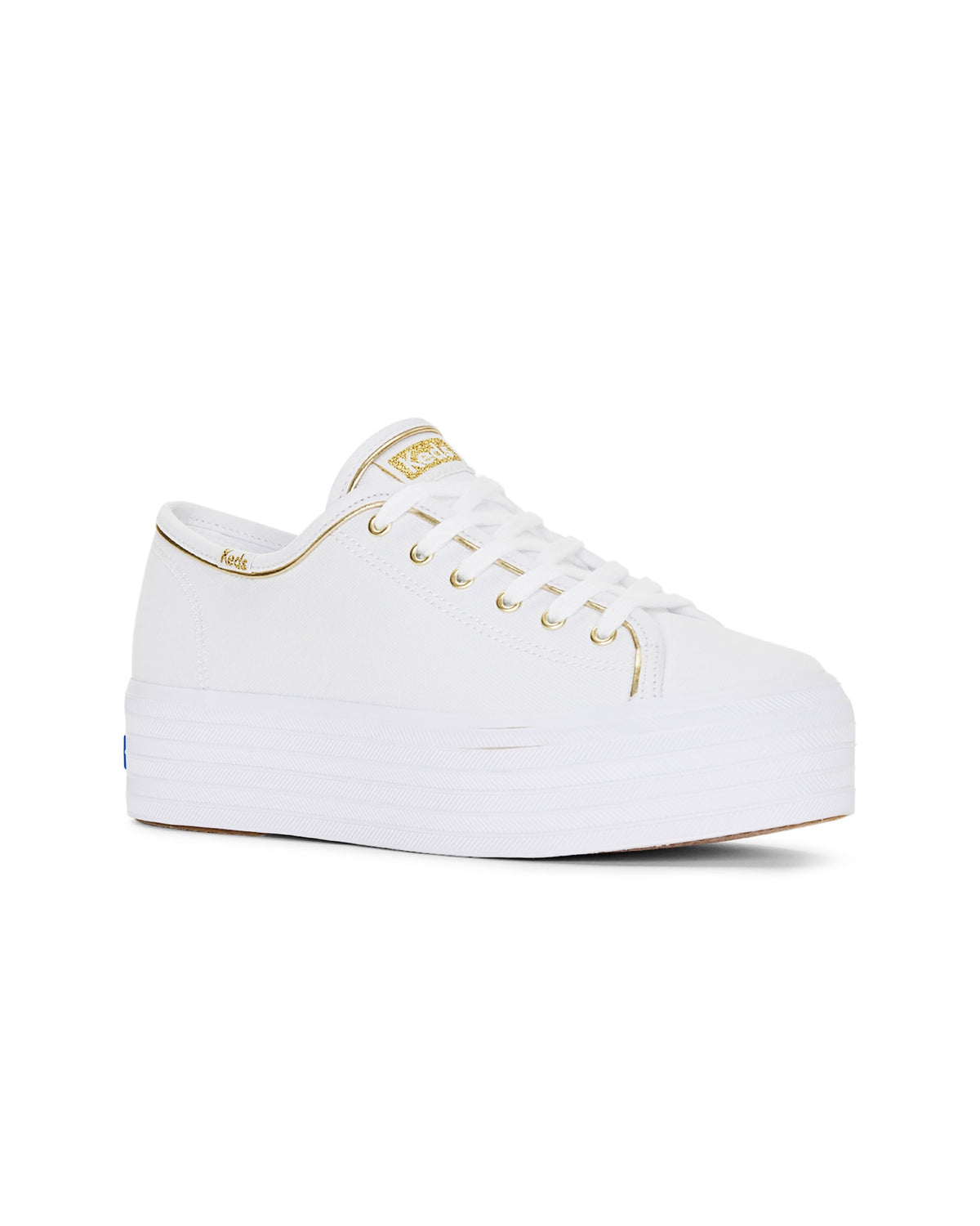 TRIPLE UP CANVAS PIPING WHITE/GOLD