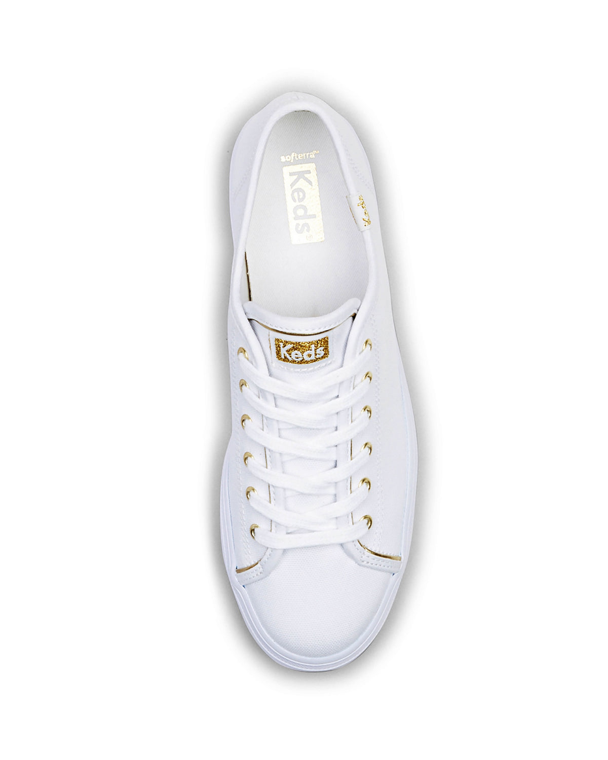 TRIPLE UP CANVAS PIPING WHITE/GOLD