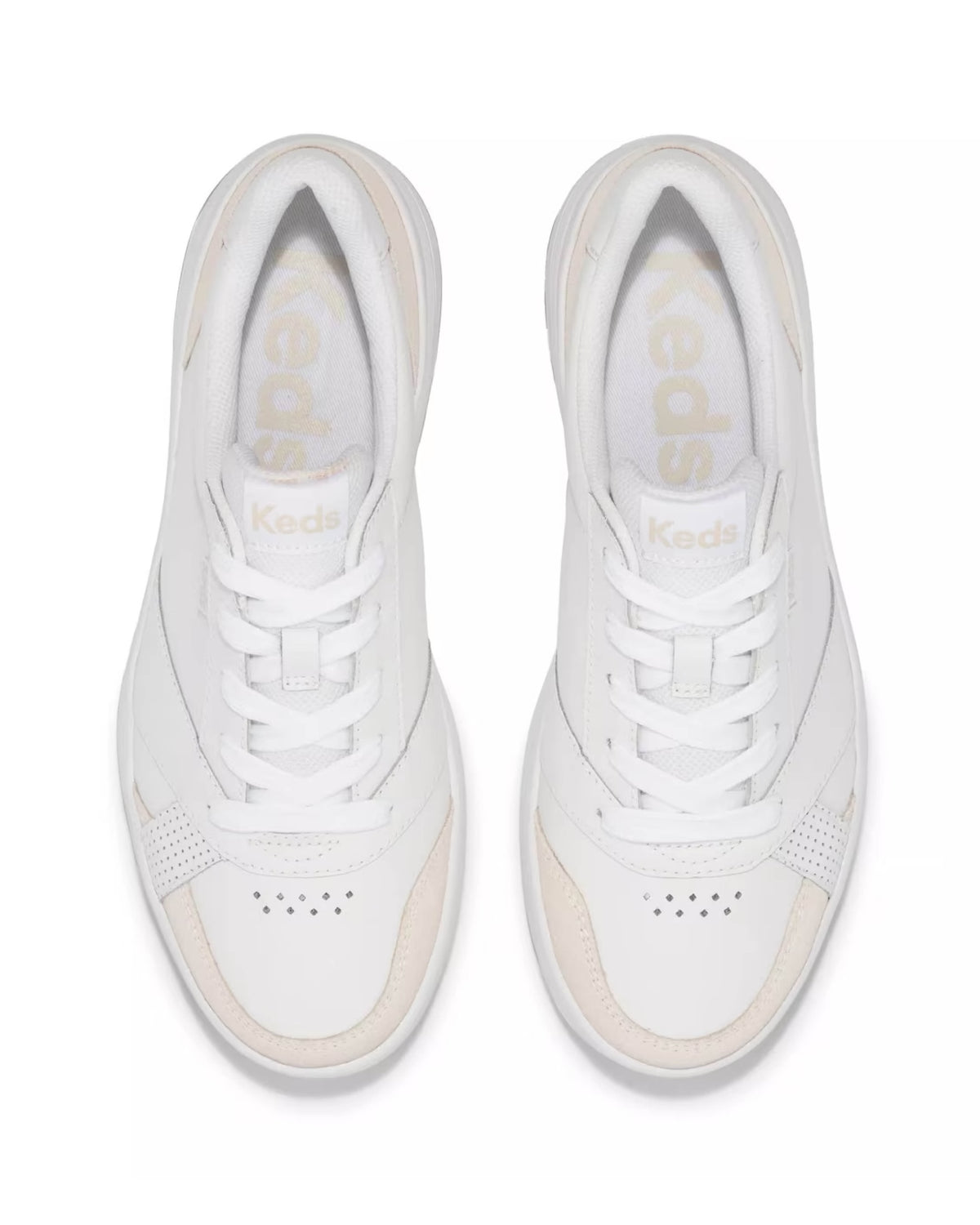 THE COURT LEATHER SUEDE WHITE/GUM