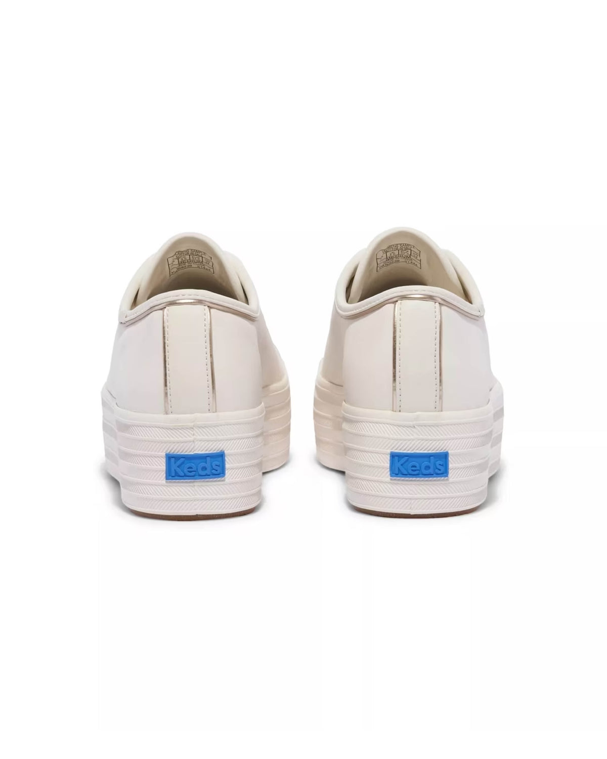 TRIPLE UP LEATHER WHITE/GOLD