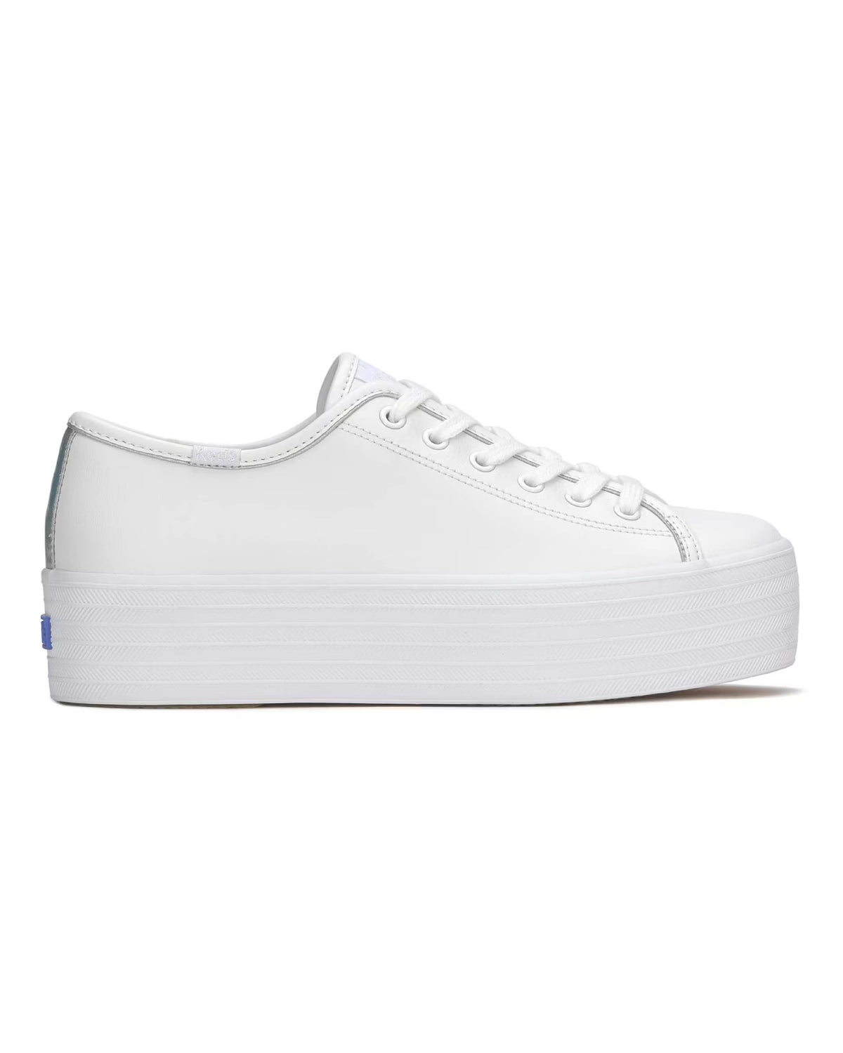 TRIPLE UP LEATHER WHITE IRREDESCENT