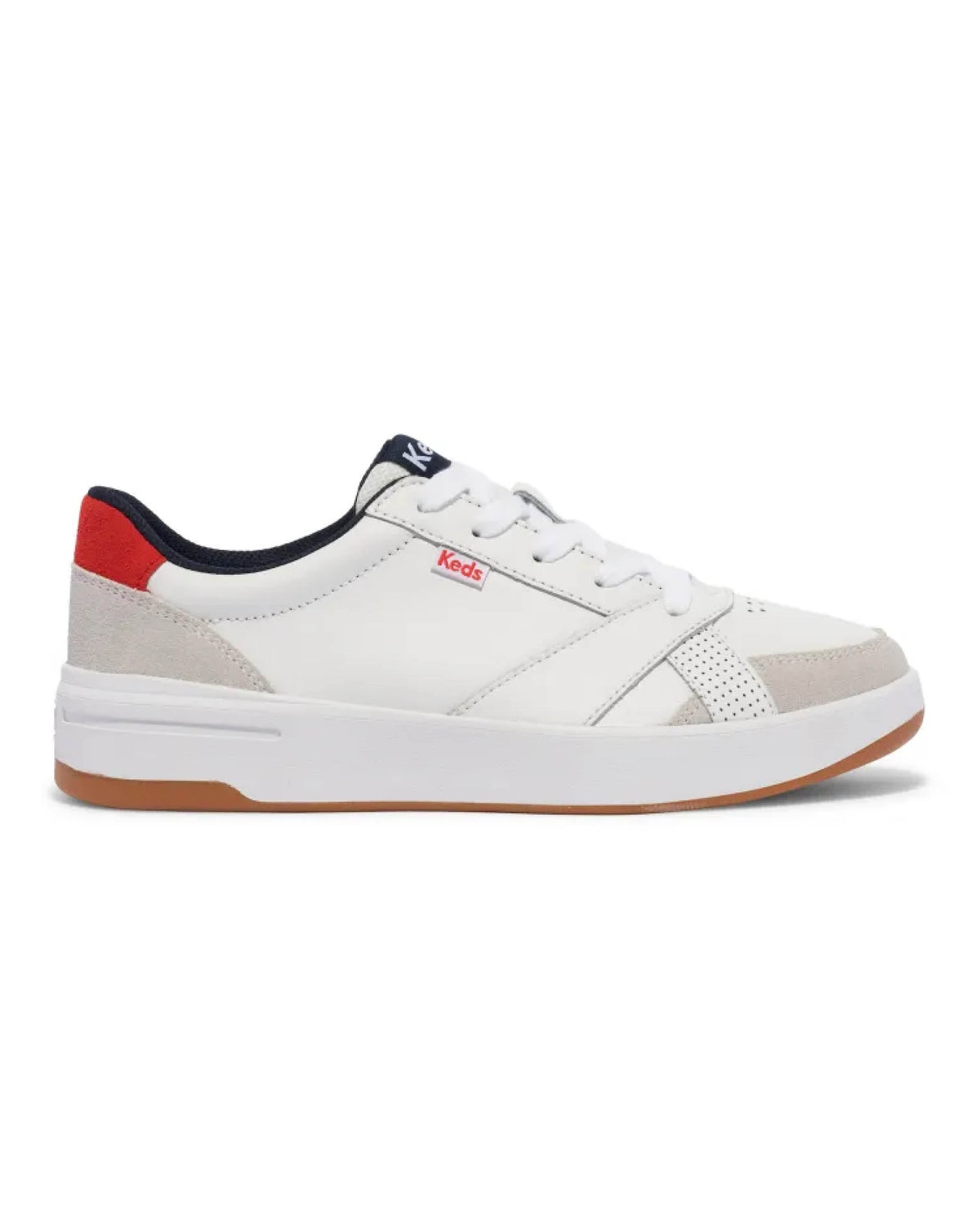 THE COURT LEATHER SUEDE WHITE