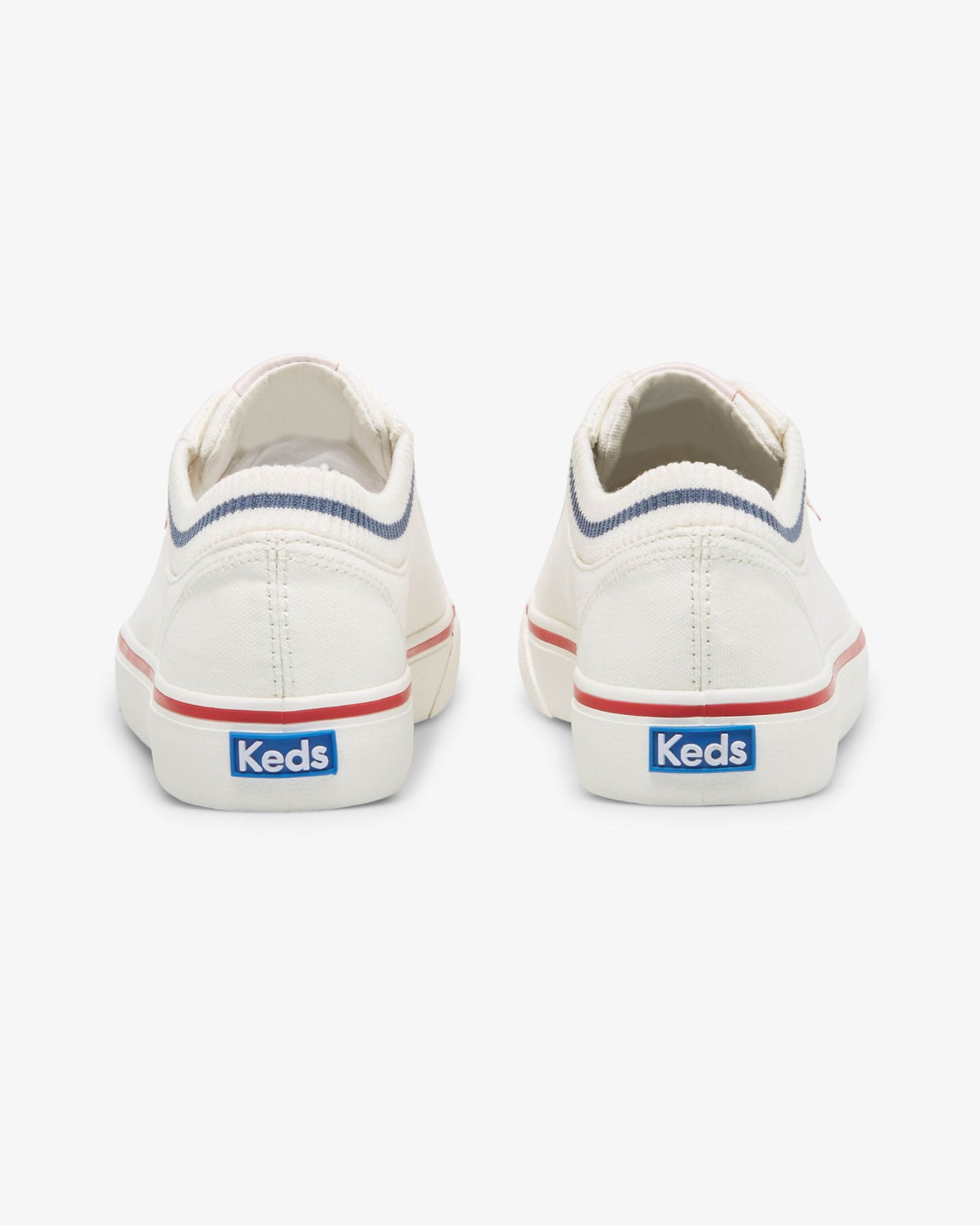 JUMP KICK RIB KNT COLLAR WHITE/RED