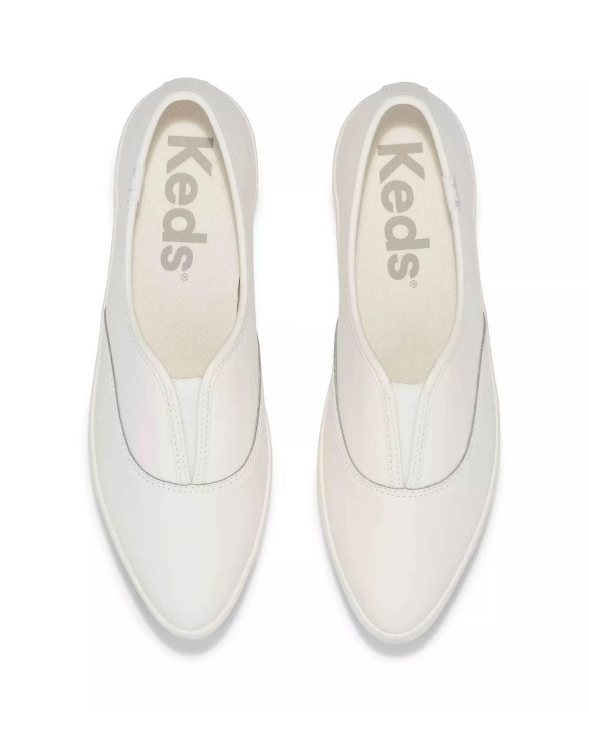 POINT SLIP LEATHER WHITE