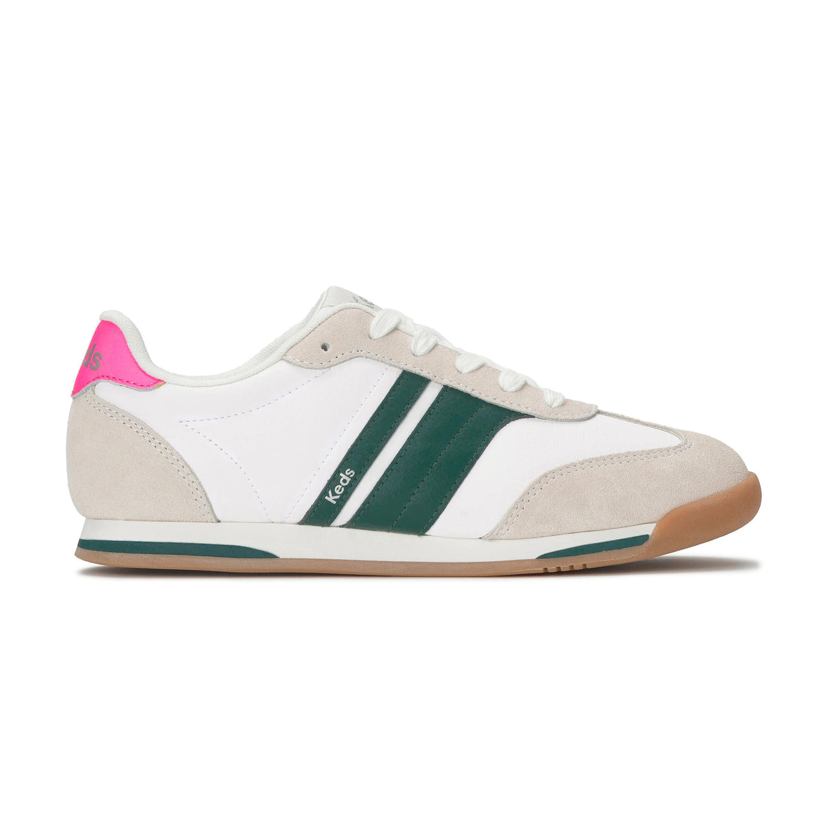 REVIVAL NYLON/SUEDE/LEATHER SNOW WHITE/GREEN/PINK