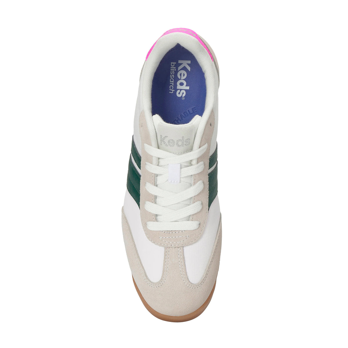 REVIVAL NYLON/SUEDE/LEATHER SNOW WHITE/GREEN/PINK