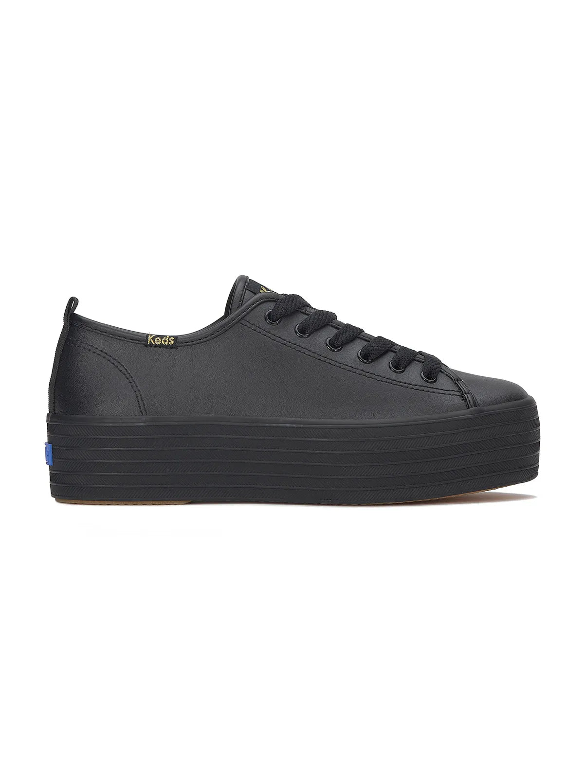 TRIPLE UP LEATHER BLACK