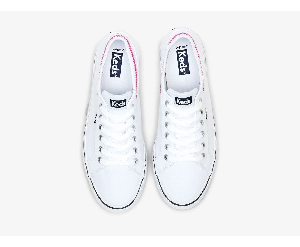 JUMP KICK RIB WHITE PINK