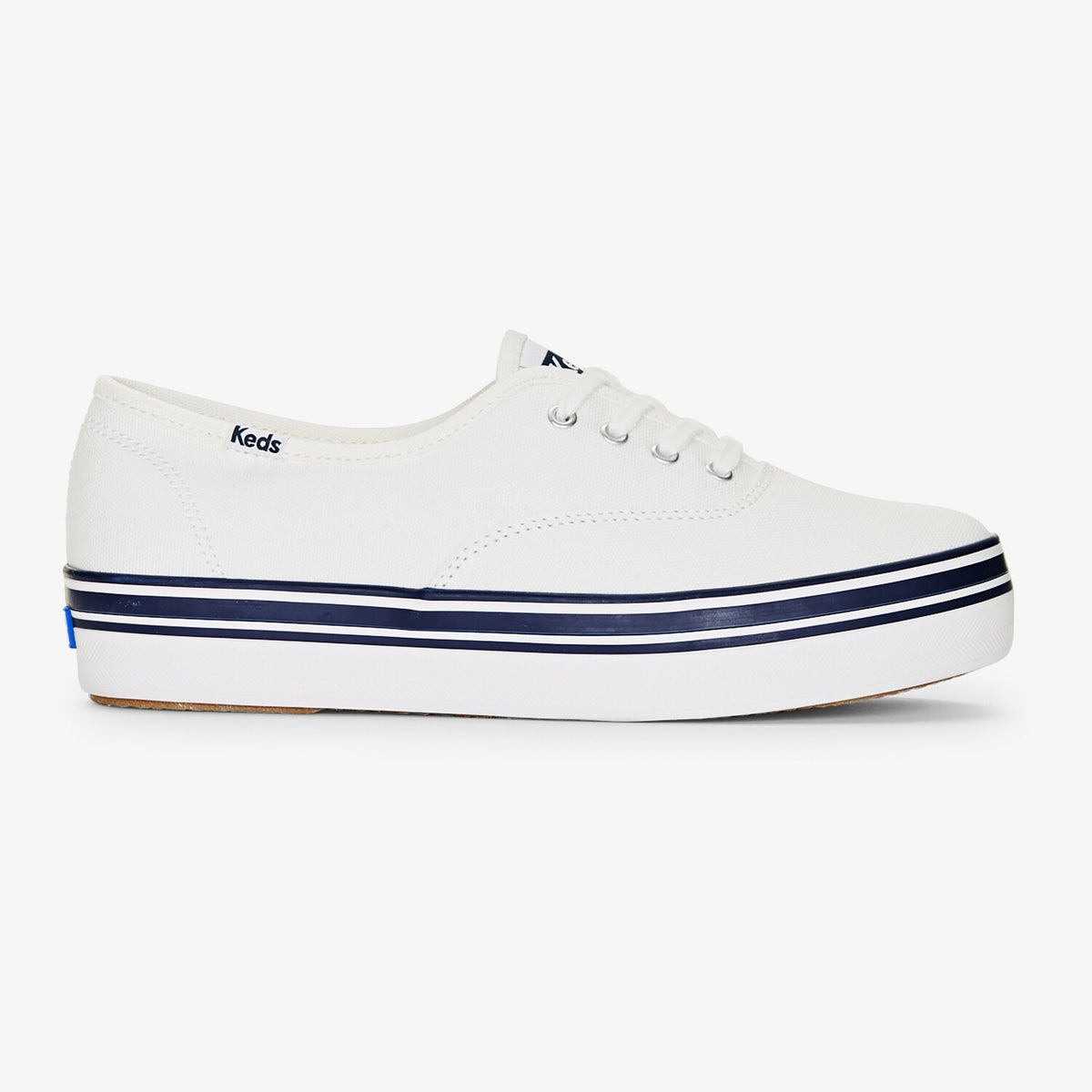THE PLATFORM CANVAS STRIP FOXING WHITE