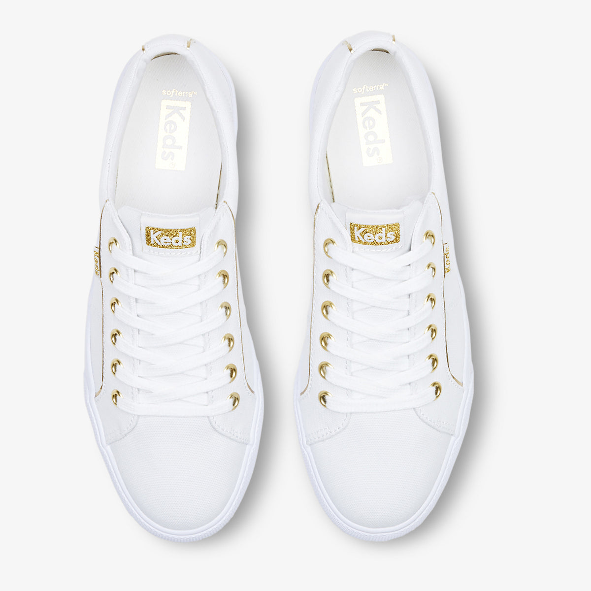 JUMP KICK DUO CANVAS PINPING WHITE/GOLD