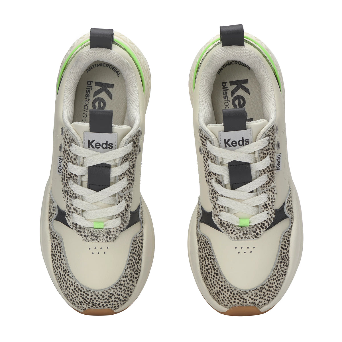 CROSS CITY TRAINER CREME/PRINT/GREEN